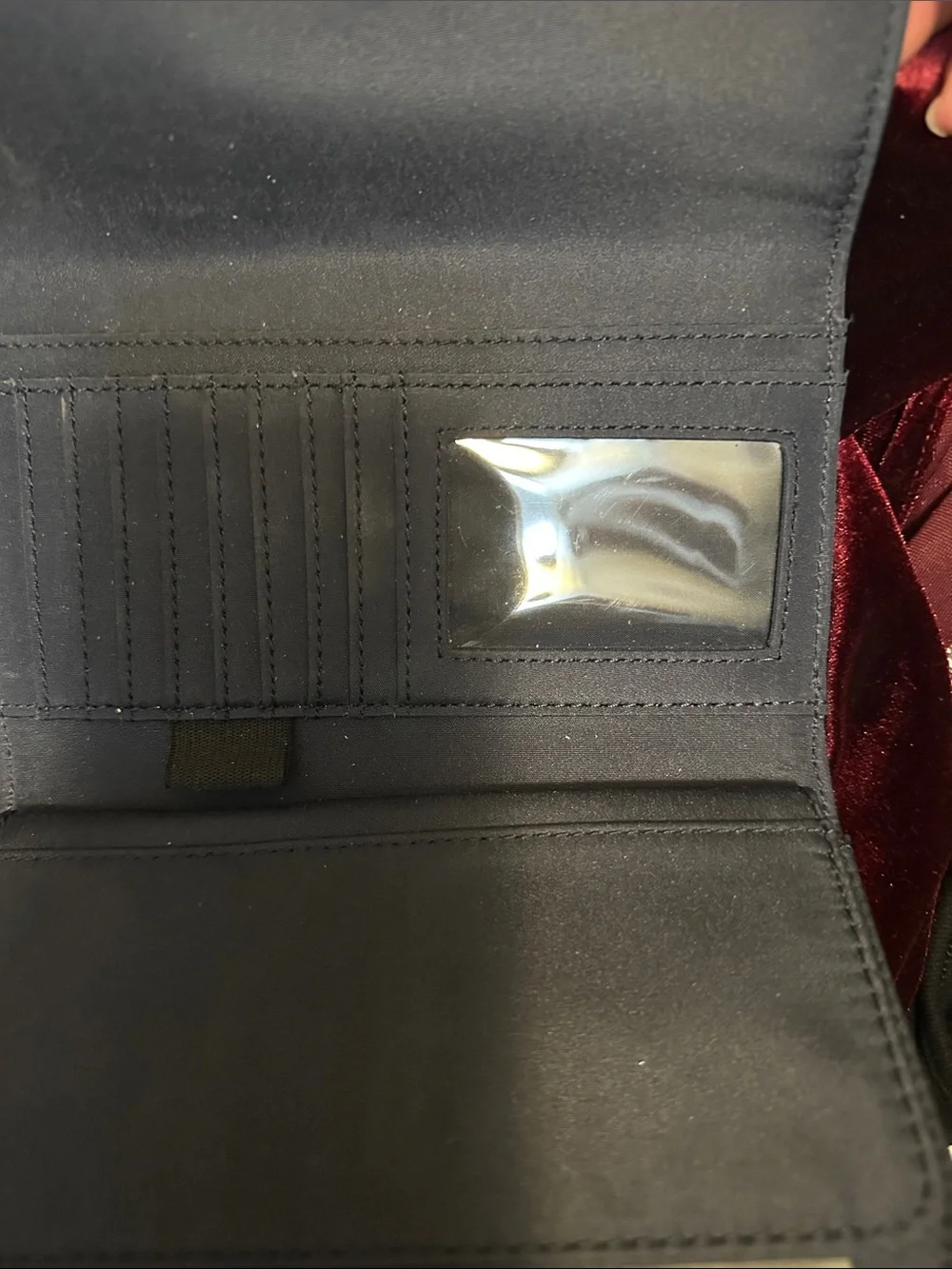 Tommy Hilfiger Navy Saffiano Zip-Around Wallet with Gold Plaque